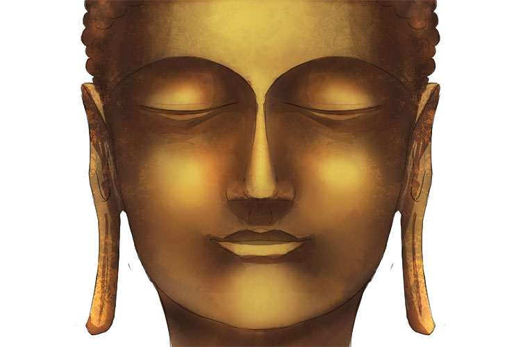 There are two main theories behind the elongated earlobes on a Buddha rupa
